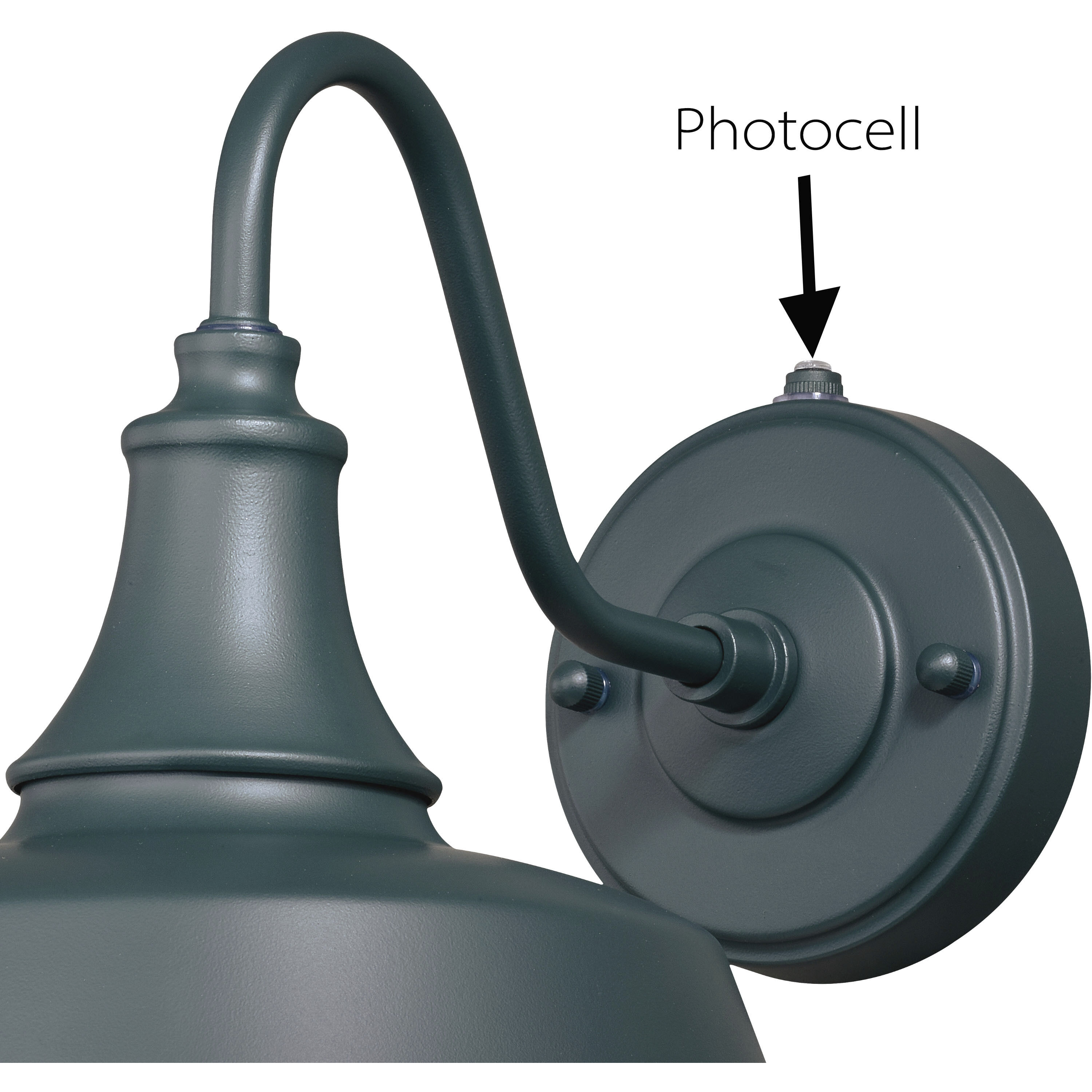 Dorado LED 9 inch Hunter Green and White Outdoor Wall