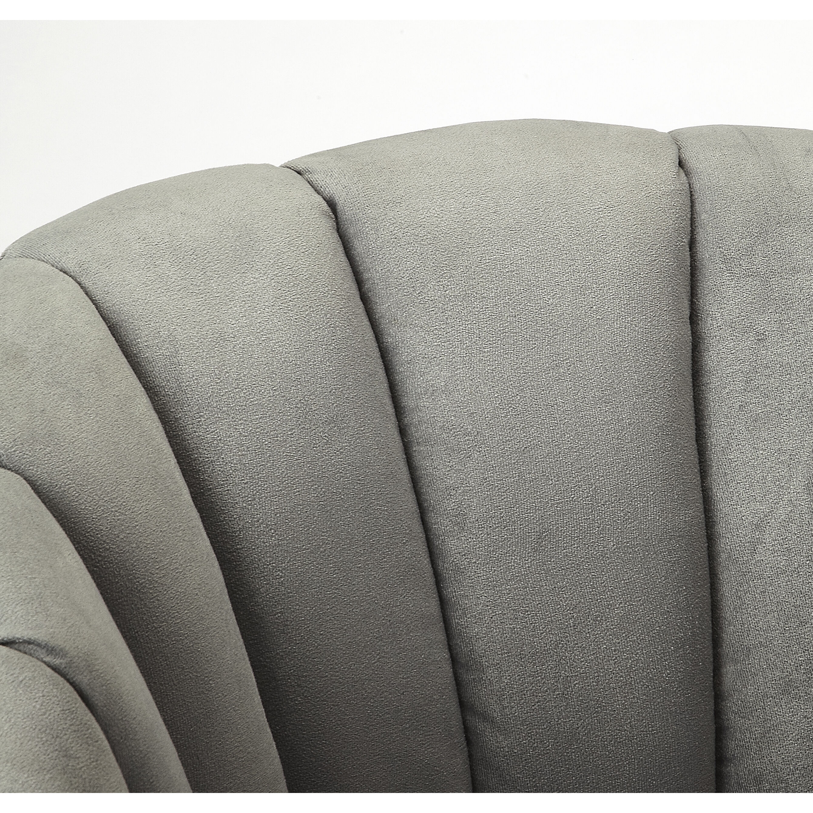 Accent Seating Malcom Gray Velvet White Accent Chair