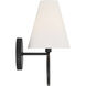 Compton 1 Light 6 inch Matte Black Wall Sconce Wall Light, Lighting One