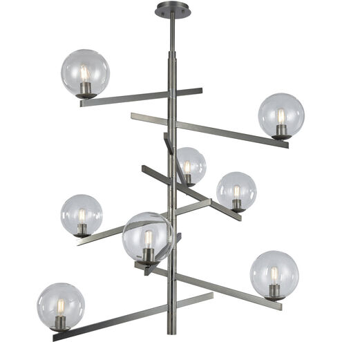 Globes of Light 8 Light 42 inch Black Chandelier Ceiling Light