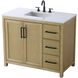 Alina 42 X 34 inch Linen Oak Bathroom Vanity Cabinet