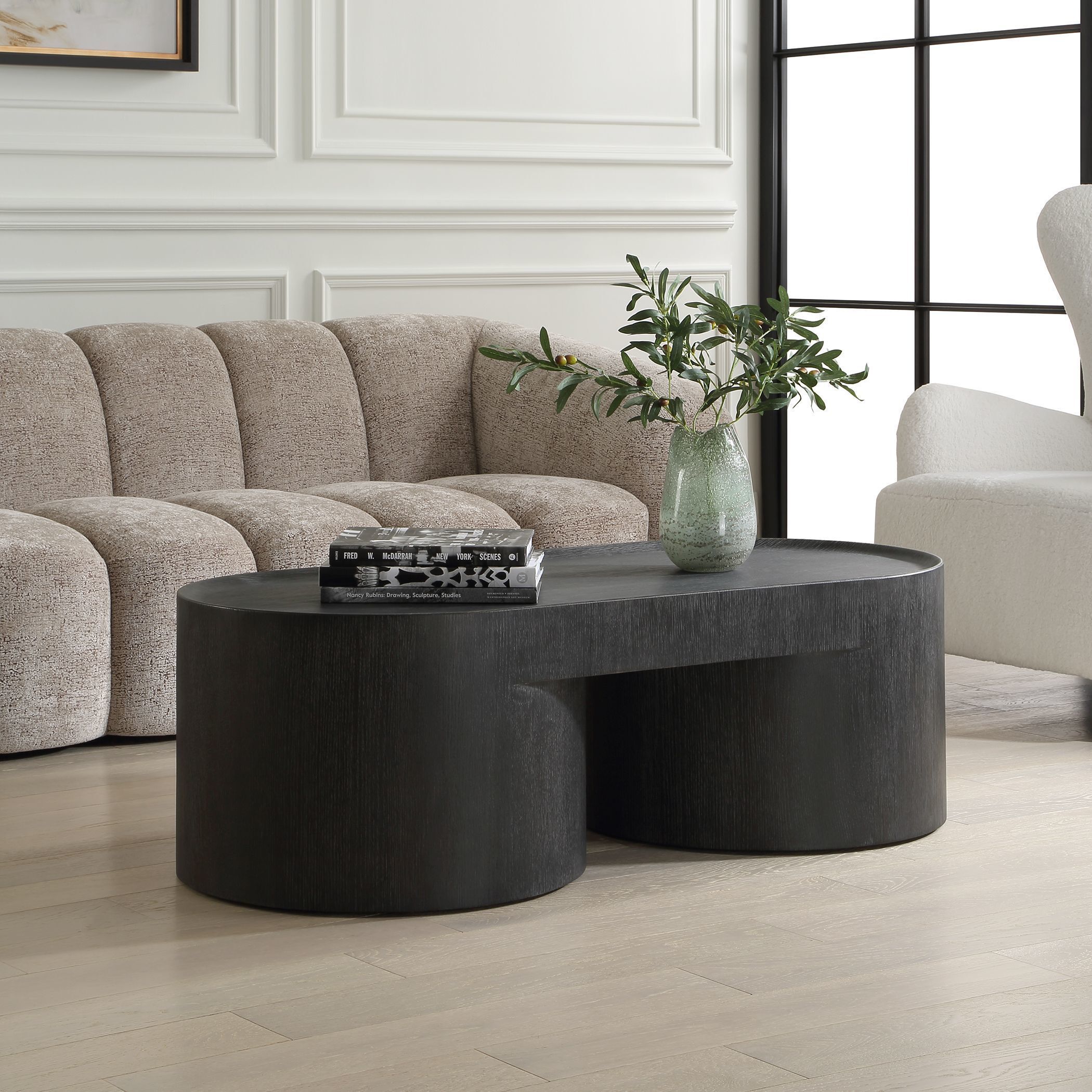 Isbell 51 X 16 inch Black Coffee Table