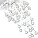Rain Drop 3 Light 12 inch Chrome Flush Mount Ceiling Light