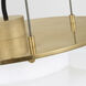 Ray Booth Elias LED 13 inch Antique-Burnished Brass Floating Pendant Ceiling Light