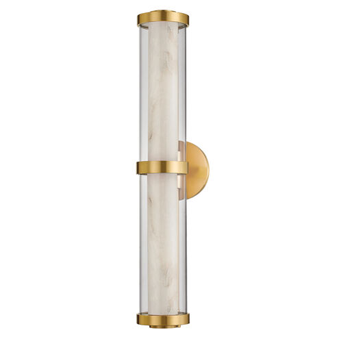 Caterina LED 5 inch Vintage Brass Bath Vanity Light Wall Light