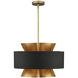 Oxenwood 6 Light 24 inch Brass Chandelier Ceiling Light