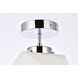 Lawrence 1 Light 10 inch Chrome Flush Mount Ceiling Light