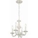 Paris Market 4 Light 13.5 inch Antique White Mini Chandelier Ceiling Light