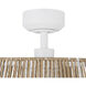 Isla 24 inch White and Braided Rope Ceiling Fan