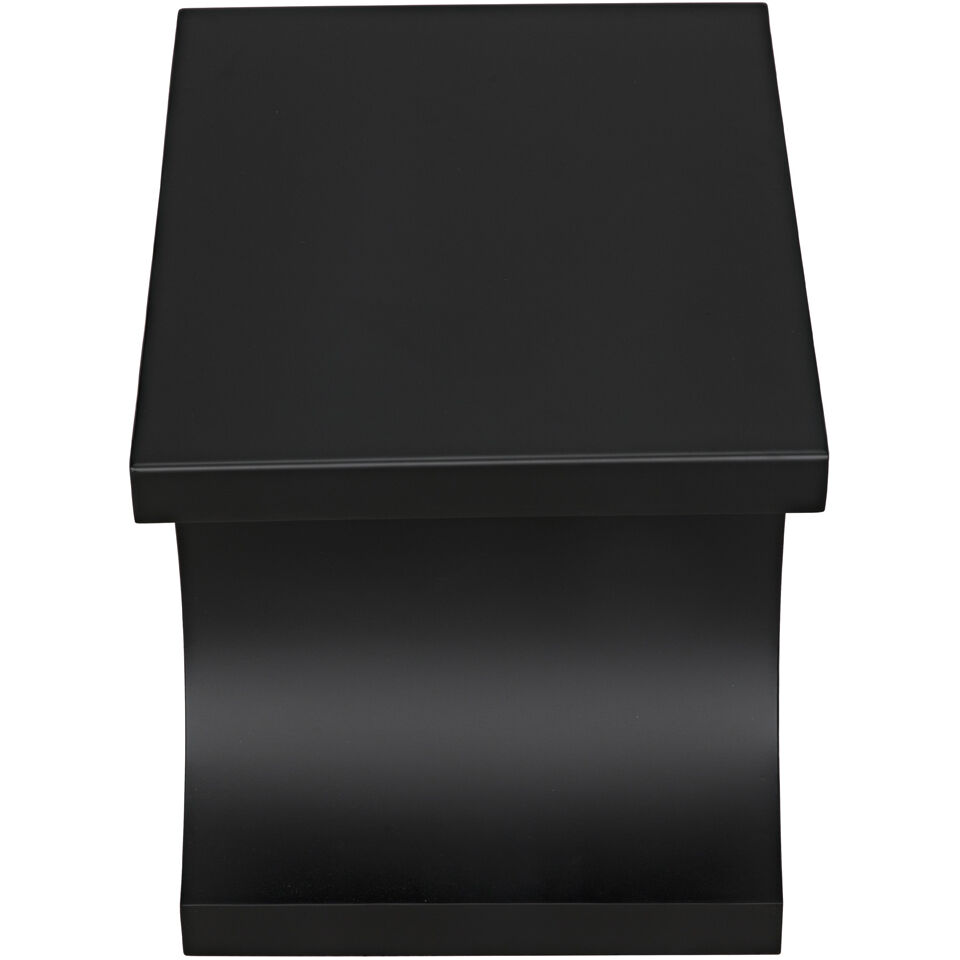 Alec 24 X 23.5 inch Matte Black Side Table