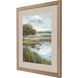 Waterside Collection Raked Silver Framed Art
