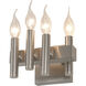 Collette 4 Light 8 inch Satin Nickel Bath Vanity Light Wall Light in Left, Left