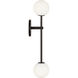 Richard June Sorelle 2 Light 4.5 inch Aged Iron Wall Sconce Wall Light in Standard