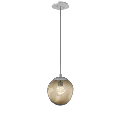 Aster LED LED 10 inch Classic Silver Pendant Ceiling Light in 2700K LED, Zircon Inner - Bronze Outer