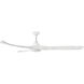 Swell Illuminated 72 inch Matte White Fan