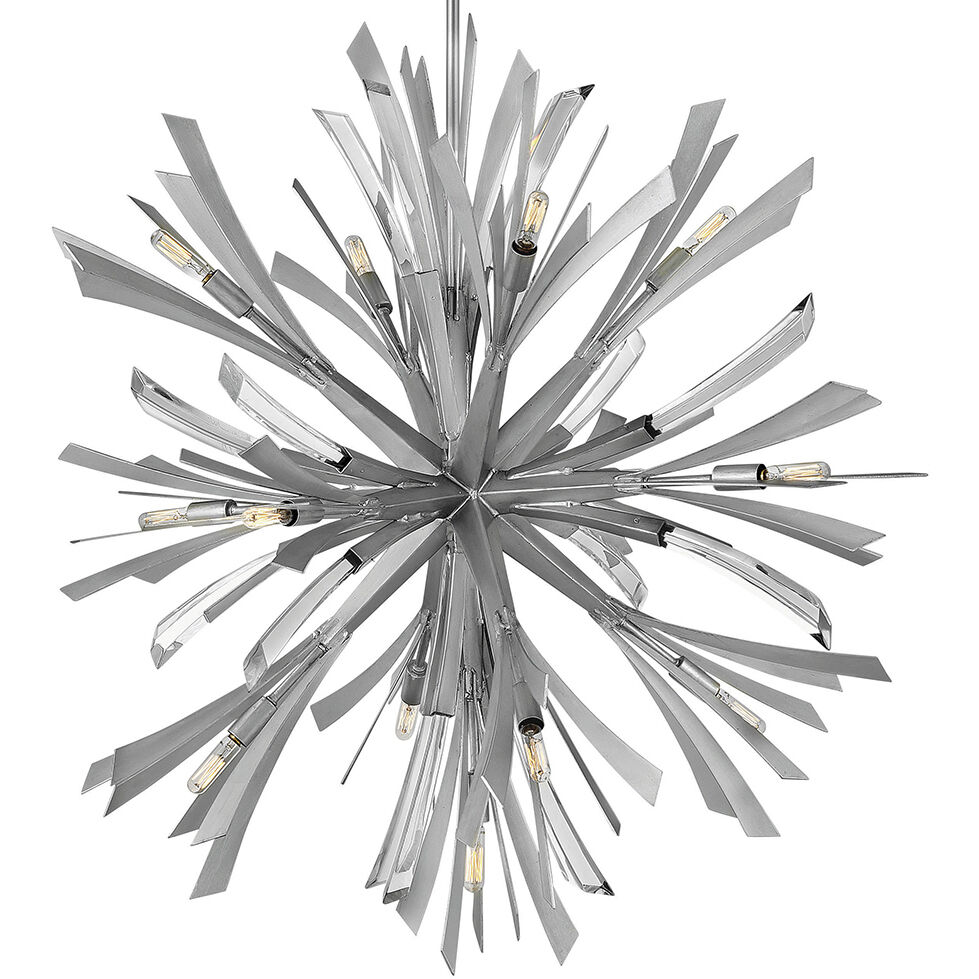 Vida LED 36 inch Glacial Chandelier Ceiling Light, Orb