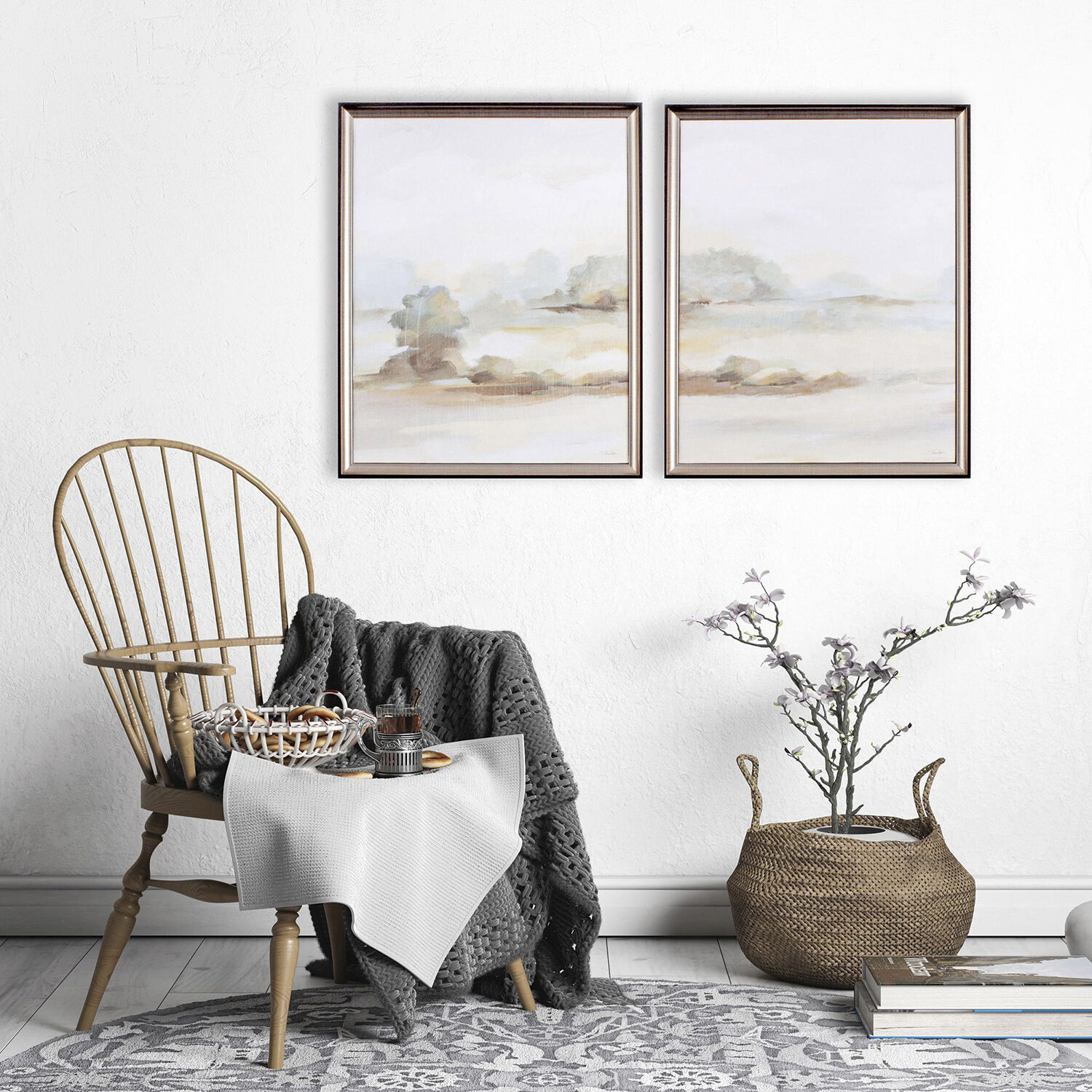 Landscapes 21 X 17 inch Non-Glass Framed Art, Propac