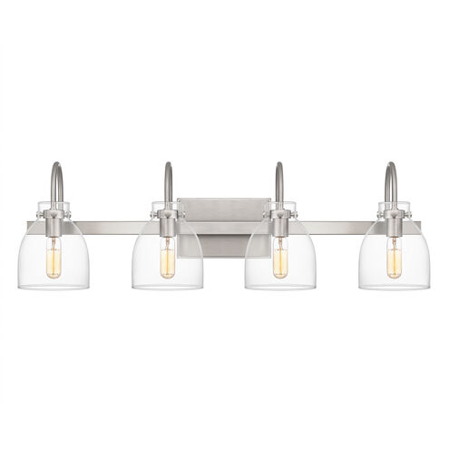Atmore 4 Light 29 inch Brushed Nickel Bath Light Wall Light