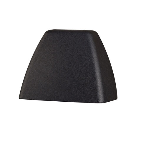 Four Corners 12 0.86 watt Textured Black Landscape 12V LED Deck in 3000K