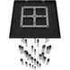 Boa LED 35 inch Black Multi Port Pendant Ceiling Light