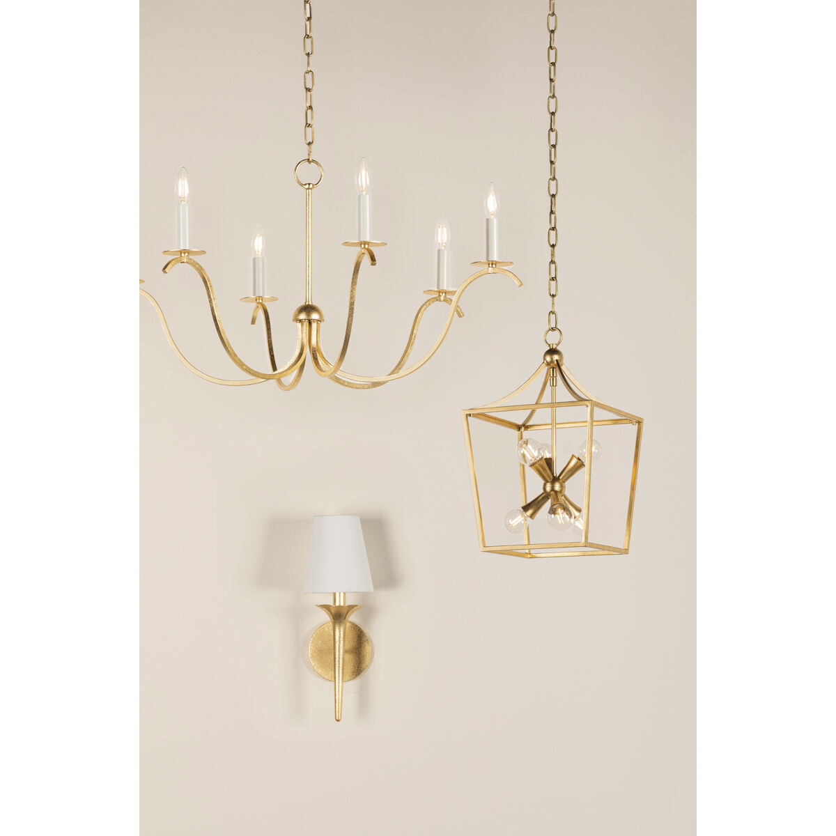 Mitzi H809806-GL Jaclin 6 Light 34.5 inch Gold Leaf