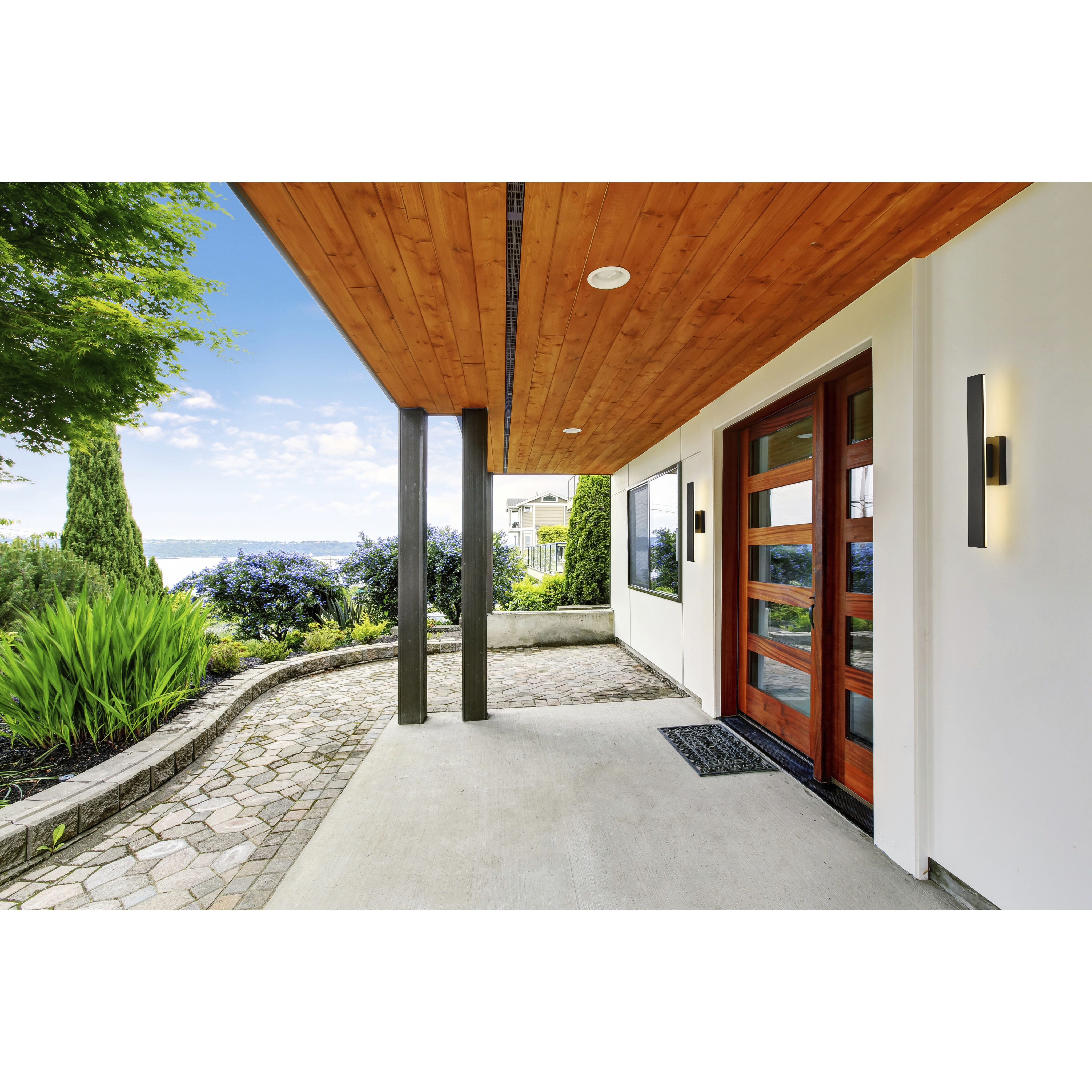 Stylet LED 3.75 inch Sand Black Outdoor Wall Light