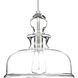 Staunton 1 Light Brushed Nickel Pendant Ceiling Light, Design Series