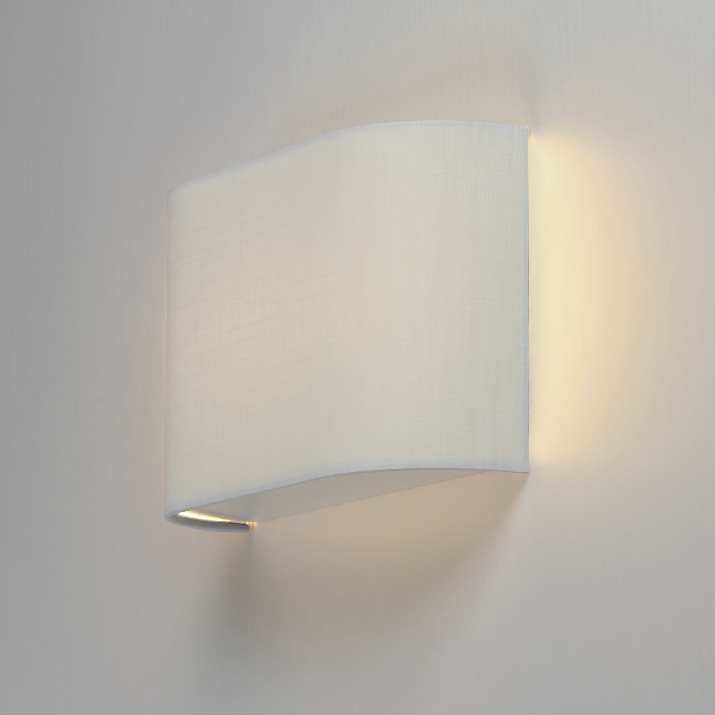 Prime Wall Sconce Wall Light in White Linen