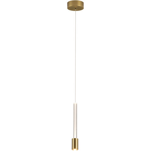 Fluorescence LED 4.7 inch Antique Brass Pendant Ceiling Light
