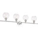 Collier 4 Light 38 inch Chrome Wall sconce Wall Light