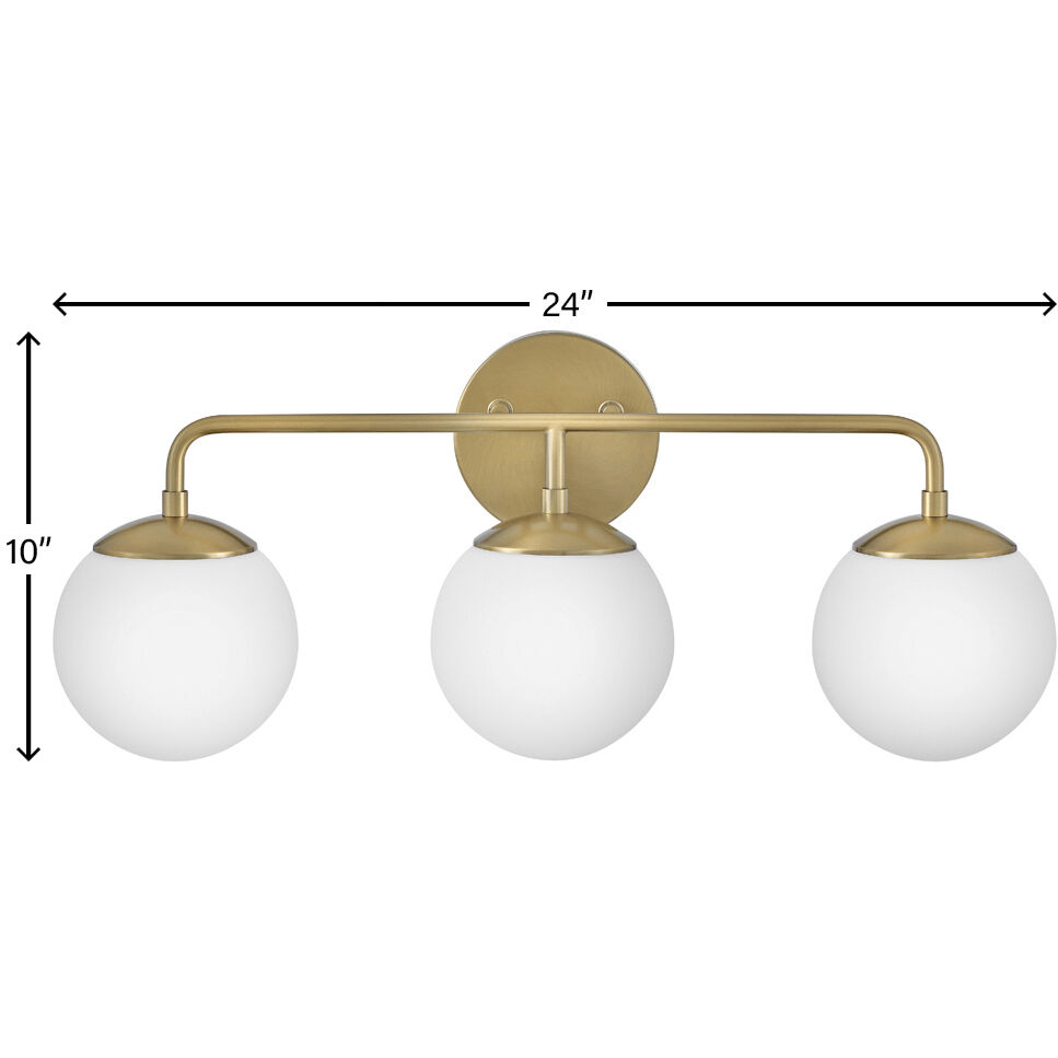 Julep LED 24 inch Lacquered Brass Bath Light Wall Light