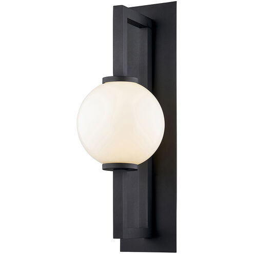 Darwin 1 Light 8 inch Textured Black Wall Sconce Wall Light