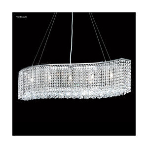 Contemporary 5 Light 7 inch Silver Crystal Chandelier Ceiling Light