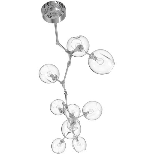 Fairfax Ave. 10 Light 27 inch Matte Chrome Chandelier Ceiling Light