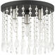 Elizabeth 3 Light 11 inch Black Flush Mount Ceiling Light
