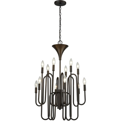 Decatur 12 Light 22 inch Oil Rubbed Bronze Chandelier Ceiling Light