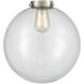 Nouveau Beacon LED 12 inch Oil Rubbed Bronze Mini Pendant Ceiling Light in Clear, Nouveau