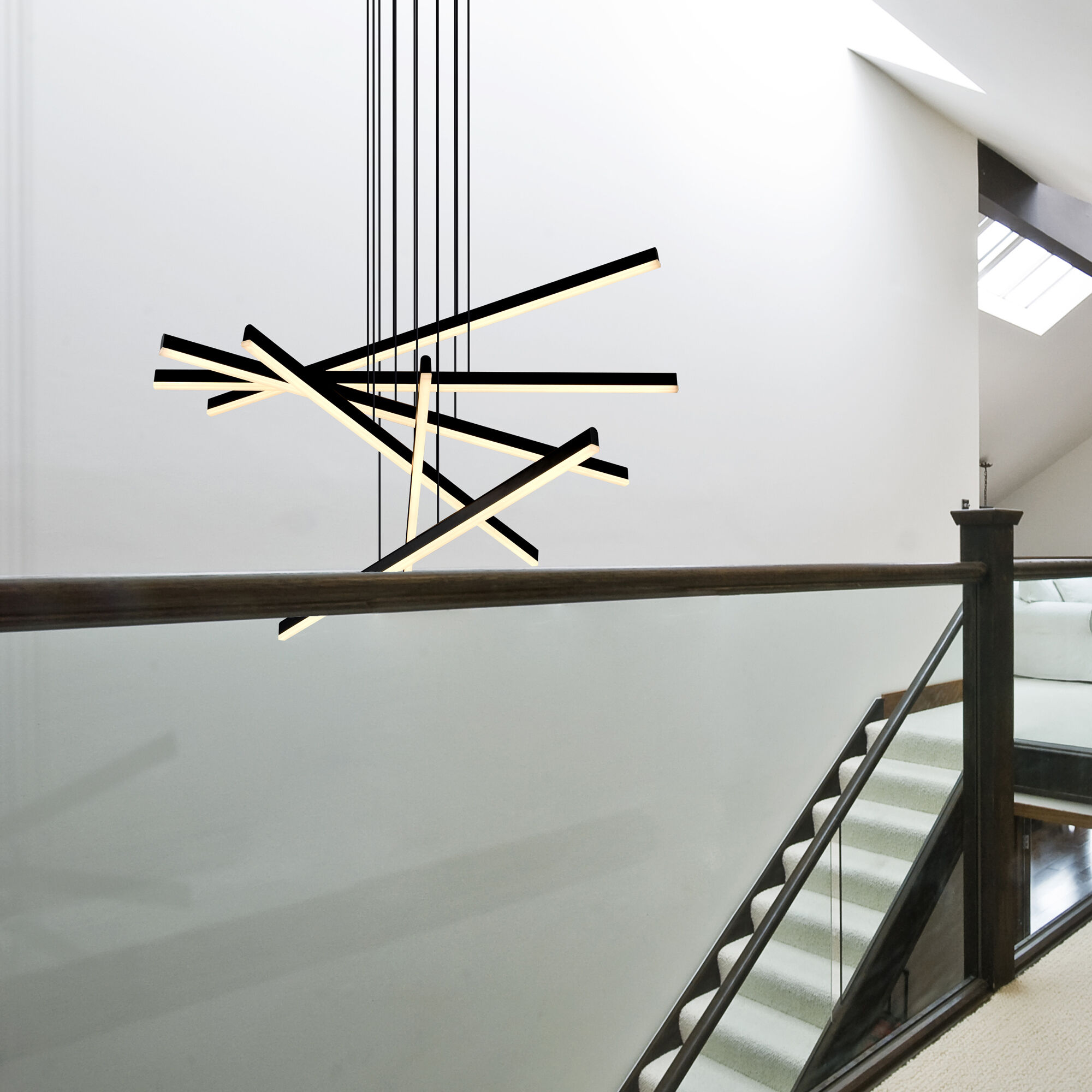 Sirius 32.25 inch Black Pendant Ceiling Light