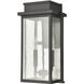 Braddock 2 Light 17 inch Architectural Bronze Outdoor Wall Sconce
