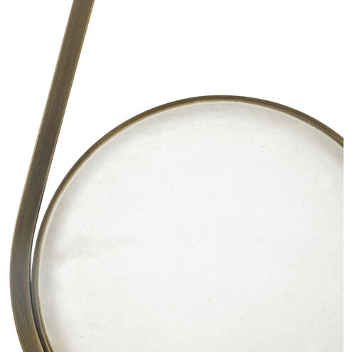 Emerald 30.5 inch Antique Brass / Marble Table Lamp Portable Light