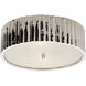 Alexa Hampton Frank Flush Mount Ceiling Light in Polished Nickel, Large