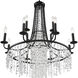 Gabrielle 12 Light 30 inch Matte Black Chandelier Ceiling Light