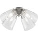 myFanimation 4 Light Incandescent Brushed Nickel Fan Light Kit