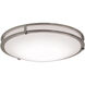 Carlisle LED 14 inch Satin Nickel Flush Mount Ceiling Light