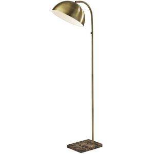 Paxton 61 inch 100.00 watt Antique Brass Floor Lamp Portable Light