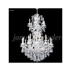 Maria Theresa Royal 25 Light 37 inch Silver Crystal Chandelier Ceiling Light, Royal