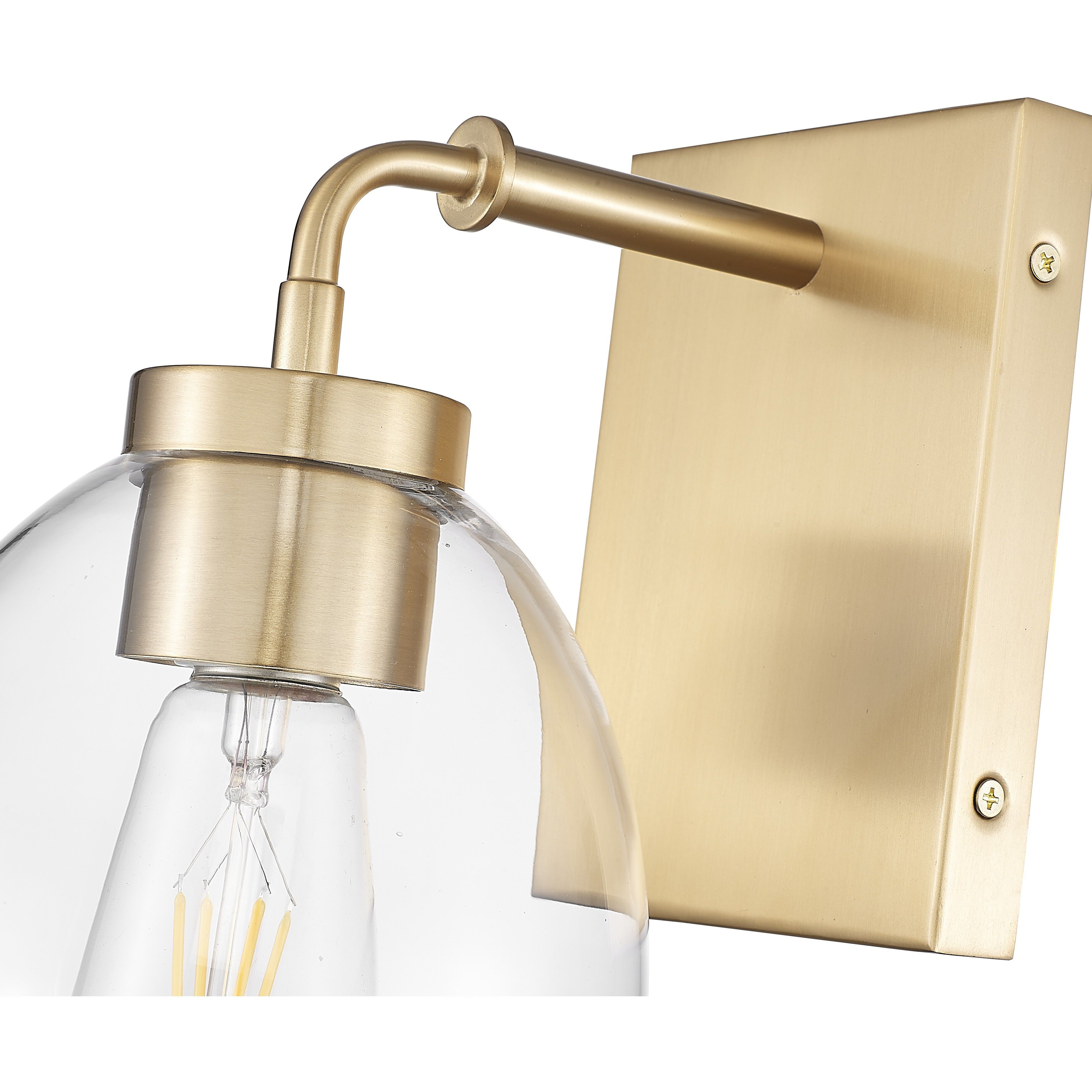 Dawes Sconce Wall Light in Brass