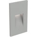 Echo 120V 3.00 watt Satin Grey Steplight, Recessed Vertical
