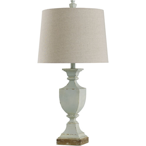 Signature 30.25 inch 150 watt Blue and Brown Table Lamp Portable Light