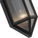 Cairo 2 Light 15 inch Black Exterior Wall Sconce in Textured Black
